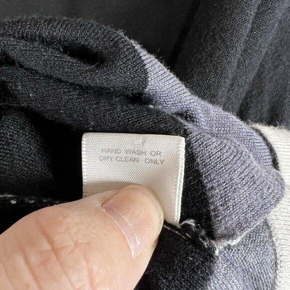 Kokun Overdyed Sweater Size M Pullover Bamboo Cashmere Gray Black Minimalist - Picture 7 of 10